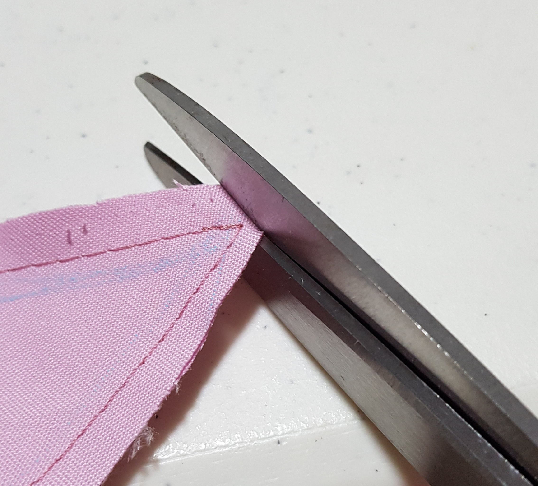 Notching the tail fin